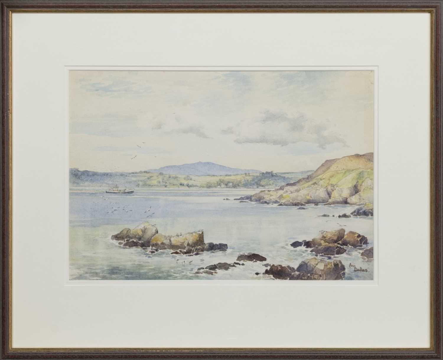 THE ACE FROM TURR POINT, A WATERCOLOUR BY ANN DALLAS