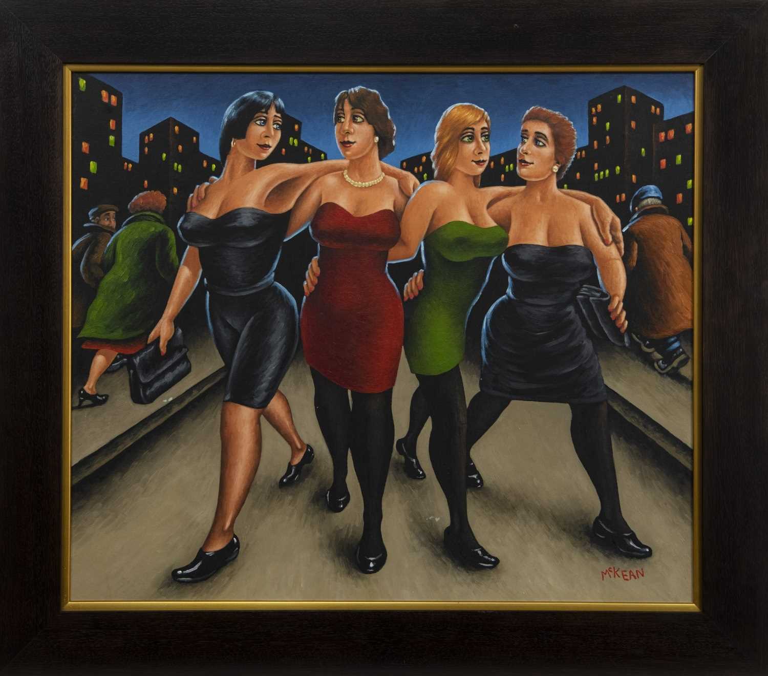 GOING OUT, AN OIL BY GRAHAM MCKEAN