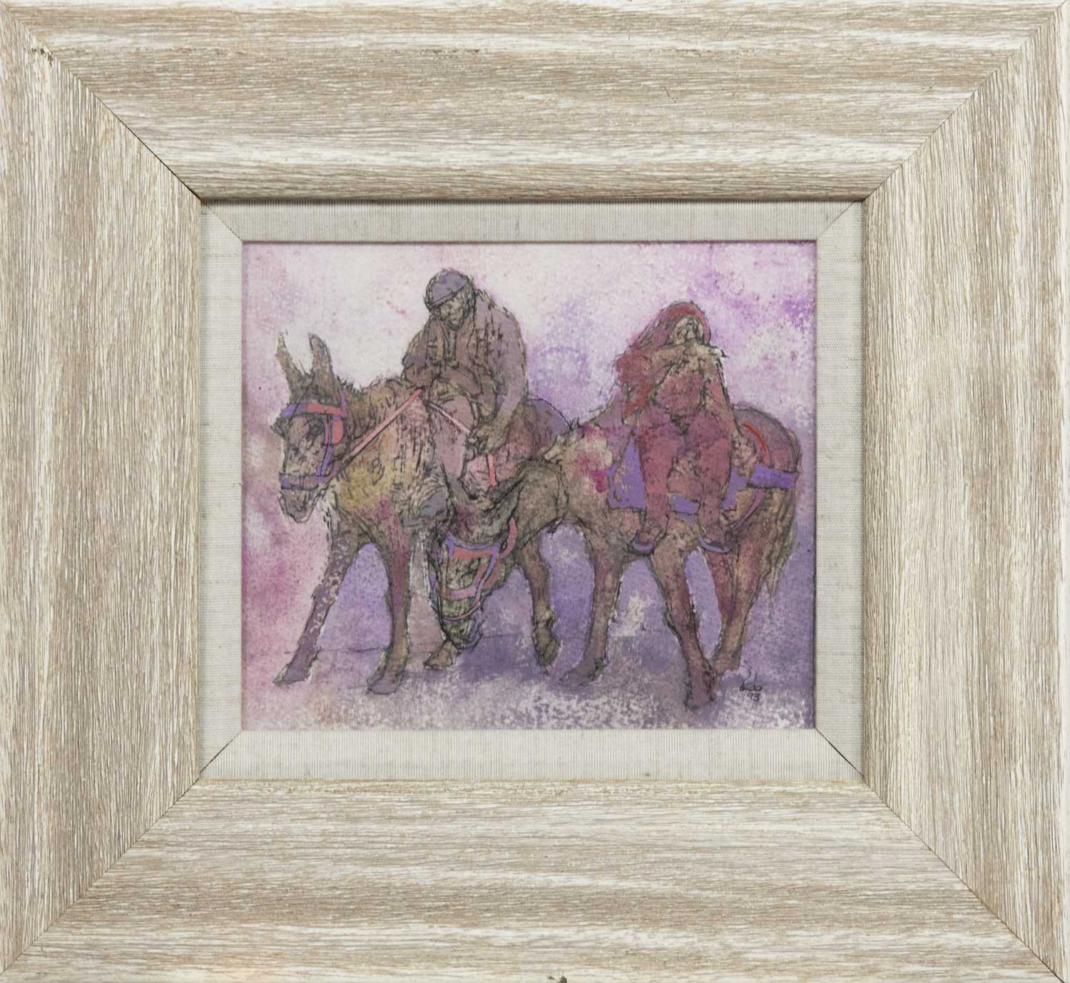 MULES OF ARMACAO, A MIXED MEDIA BY ANDA PATERSON