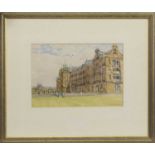 REDFORD BARRACKS, EDINBURGH, A WATERCOLOUR BY KEN HOWARD