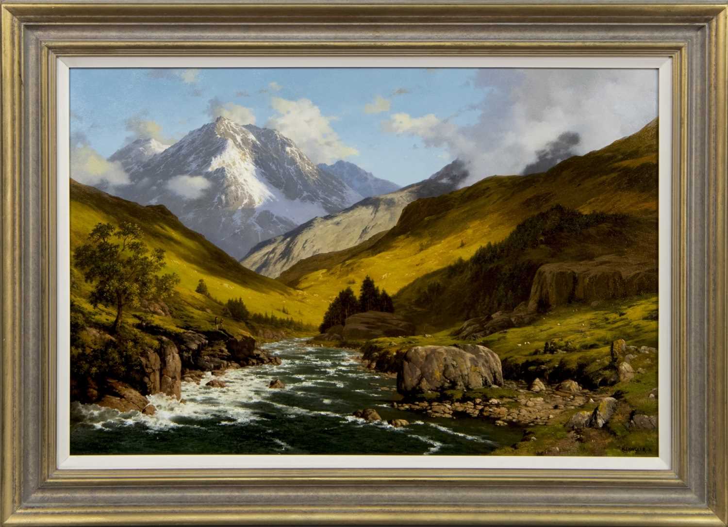 MOUNTAIN GLEN, AN OIL BY HOWARD SHINGLER