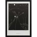 MOON BALLET, A LITHOGRAPH BY HANNAH FRANK