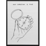 ANY DIRECTION IS FINE, A LITHOGRAPH BY DAVID SHRIGLEY