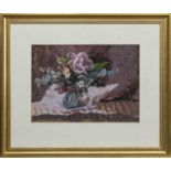 PINK ROSE, A PASTEL BY MARY ARMOUR