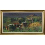 GIOVANNI'S ALLOTMENT, TUSCANY, AN OIL BY WILLIAM BIRNIE