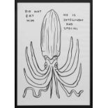 DO NOT EAT HIM, A LITHOGRAPH BY DAVID SHRIGLEY