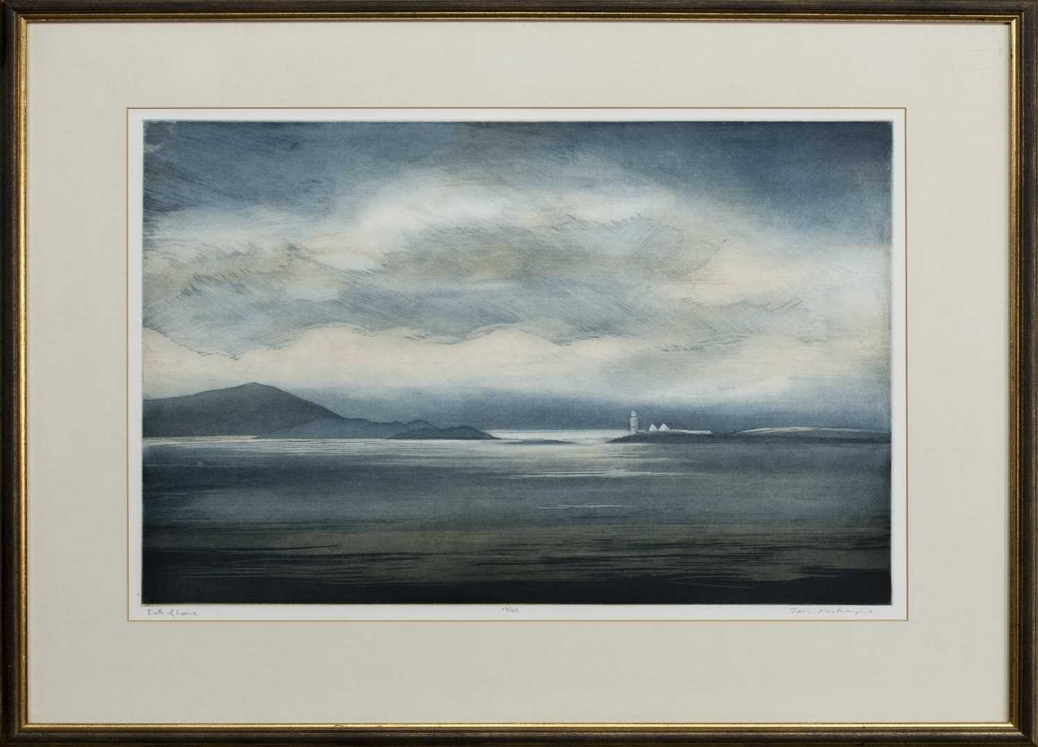 FIRTH OF LORN, AN ETCHING BY TOM MACKENZIE
