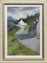 THROUGH THE HILLS, A PASTEL BY MARGARET EVANS