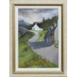 THROUGH THE HILLS, A PASTEL BY MARGARET EVANS