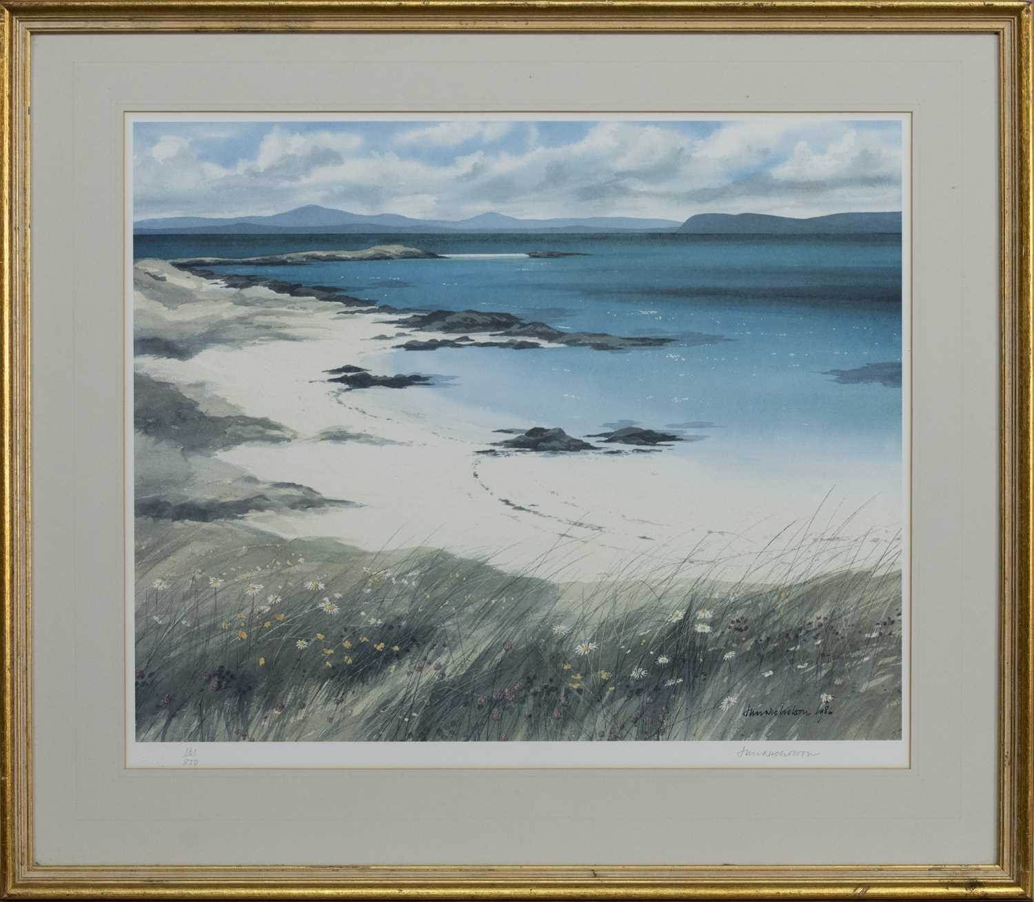 A VIEW TO THE ISLANDS, A SIGNED LIMITED EDITION PRINT BY JIM NICHOLSON