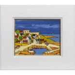 EAST NEUK PORT, AN OIL BY IAIN CARBY