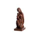 MOTHER & CHILD, A WOOD CARVING BY SCOTT SUTHERLAND