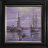 DAYS OF STEAM AND SAIL, AN OIL BY WILLIAM DOBBIE