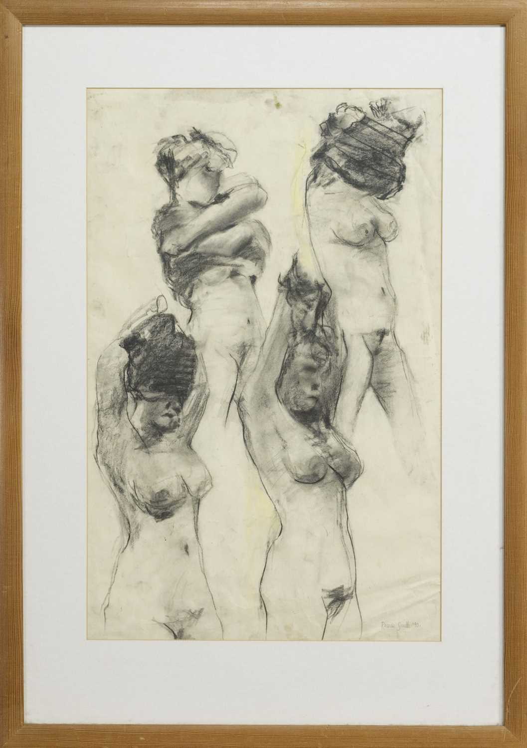 NUDE STUDIES, A CHARCOAL BY RHONDA SMITH
