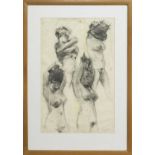 NUDE STUDIES, A CHARCOAL BY RHONDA SMITH