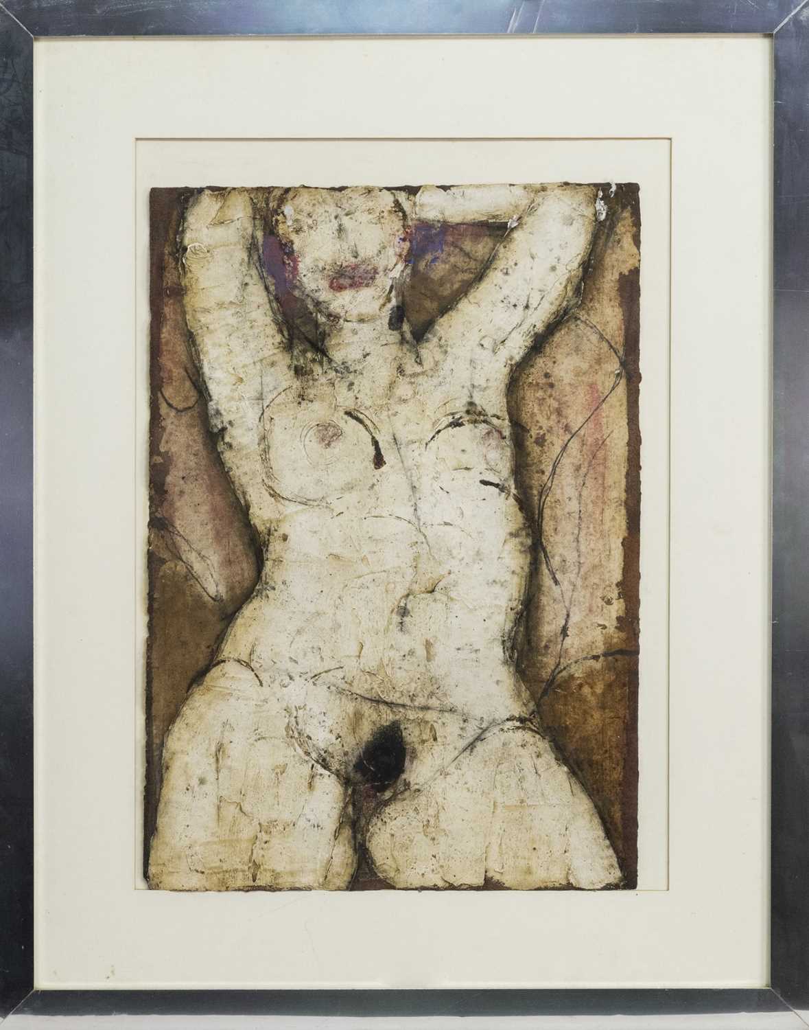 FEMALE NUDE, AN OIL BY JOHN EMANUEL
