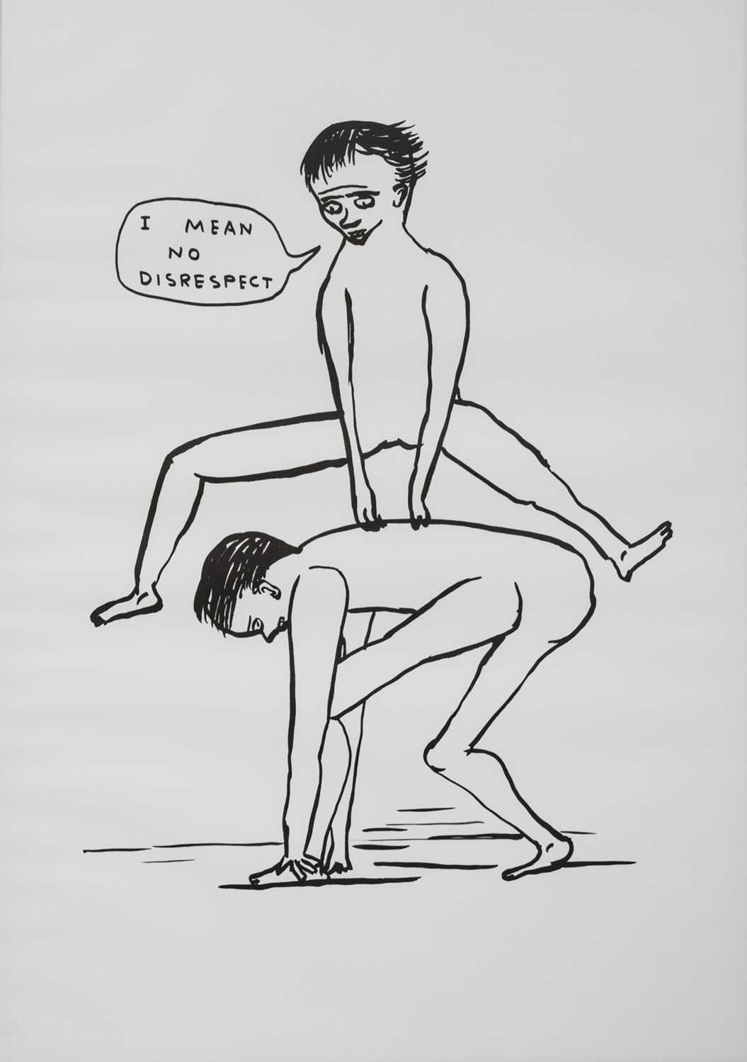 I MEAN NO DISRESPECT, A LITHOGRAPH BY DAVID SHRIGLEY