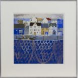 BLUE HARBOUR, CRAIL, A MIXED MEDIA BY GEORGE BIRRELL