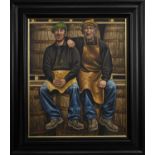 DISTILLERY WORKERS, AN OIL BY GRAHAM MCKEAN