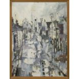 TOWNSCAPE, AN OIL BY IAN HOWARD