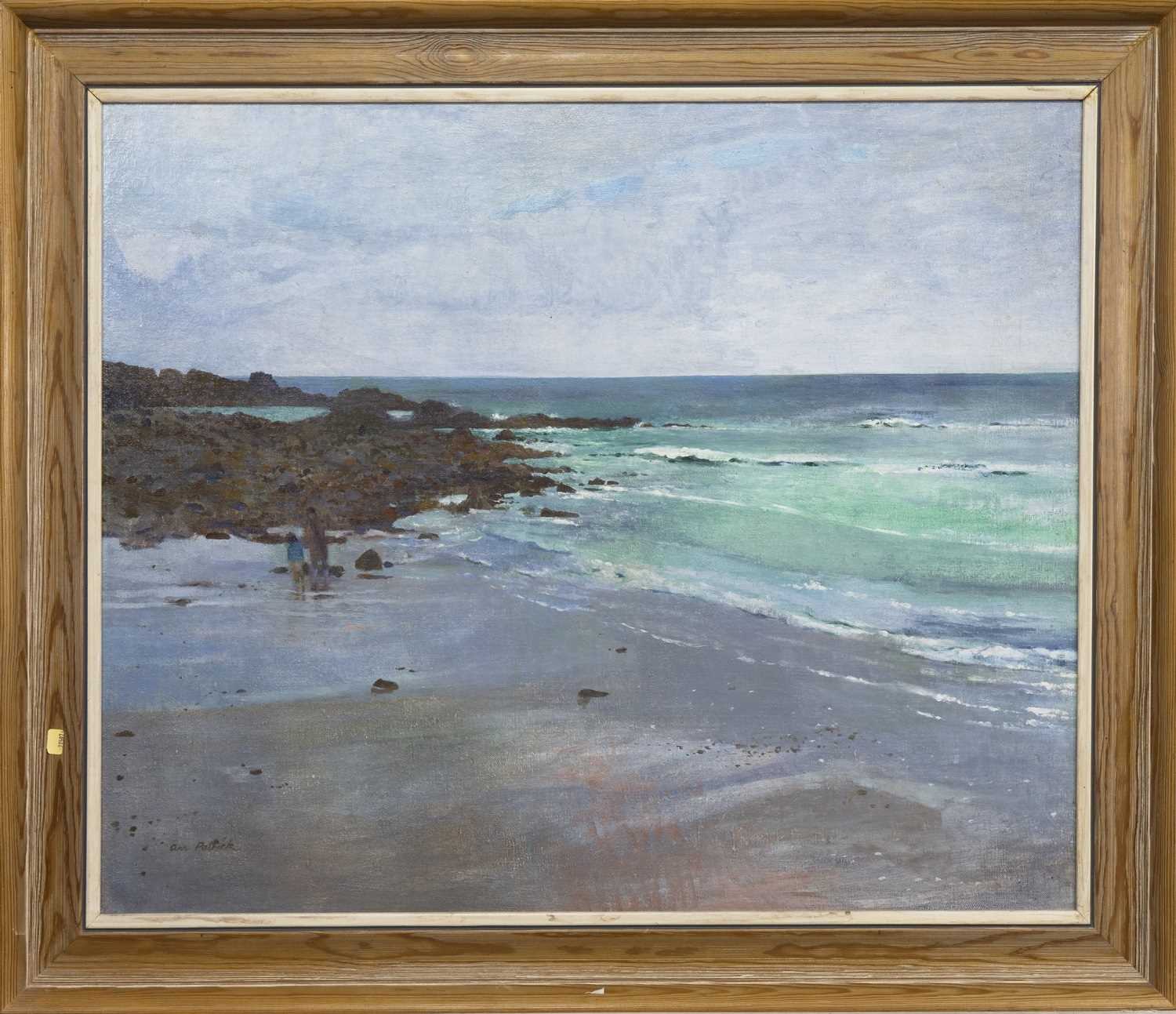 THE BEACH AT STOER, SUTHERLAND, AN OIL BY ANN PATRICK