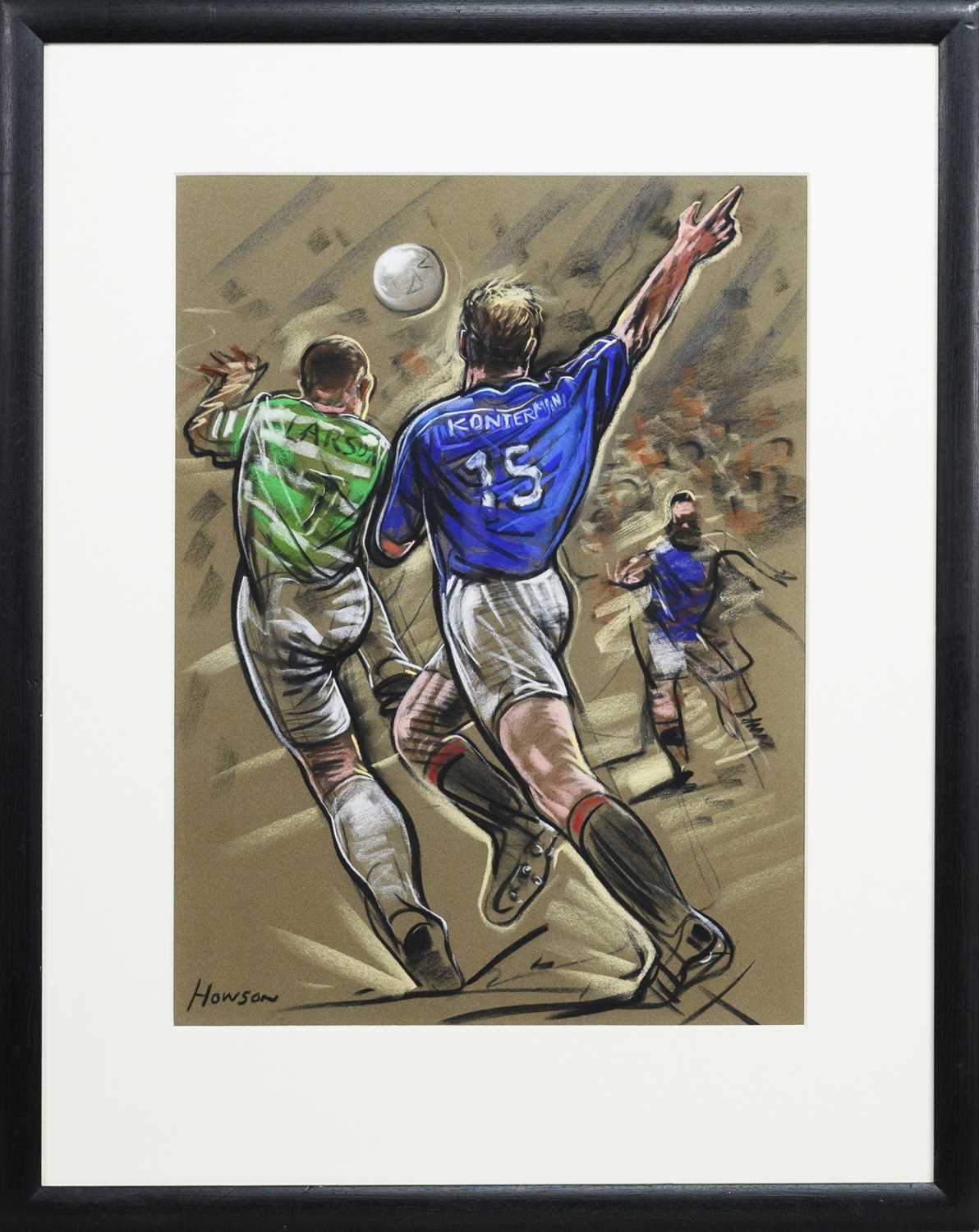 OLD FIRM, A PASTEL BY PETER HOWSON