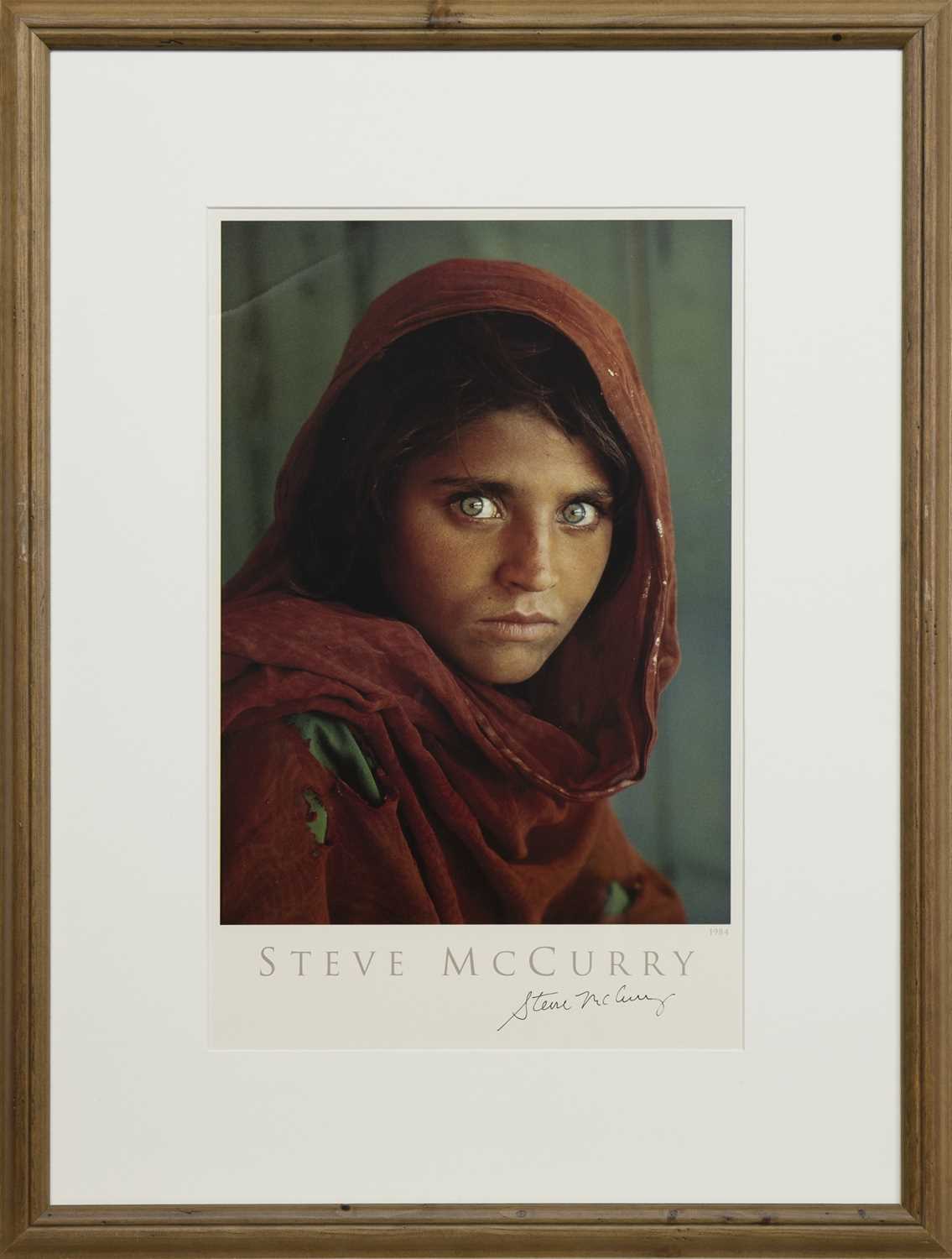 SHARBAT GULA, AFGHAN GIRL, PAKISTAN, A SIGNED LITHOGRAPH BY STEVE MCCURRY