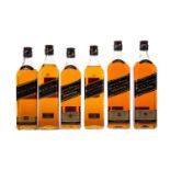 SIX BOTTLES OF JOHHNIE WALKER BLACK LABEL AGED 12 YEARS