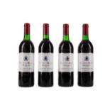 FOUR BOTTLES OF CHATEAU LACOSTE-BORIE 1986