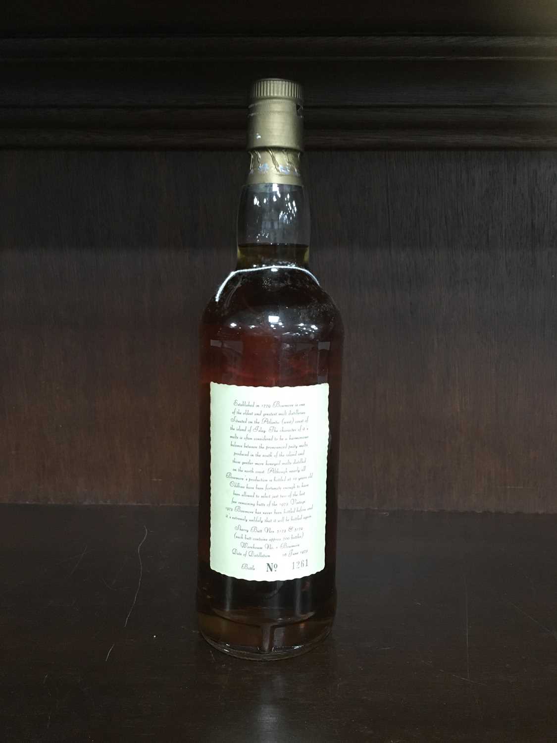 BOWMORE 1973 ODDBINS BOTTLING - Image 2 of 2