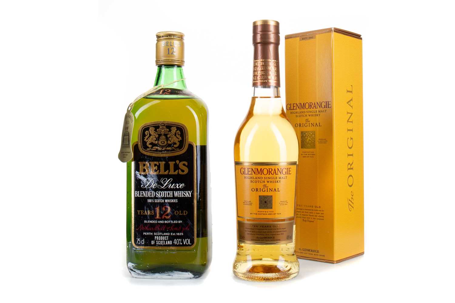 BELL'S 12 YEAR OLD 75CL AND GLENMORANGIE 10 YEAR OLD 35CL