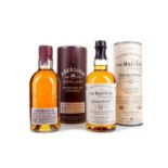 ABERLOUR 12 YEAR OLD AND BALVENIE 12 YEAR OLD DOUBLEWOOD