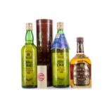 TWO BOTTLES OF MILTONDUFF-GLENLIVET 12 YEAR OLD 75CL AND CHIVAS REGAL 12 YEAR OLD 26 2/3 FL OZ