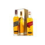 JOHNNIE WALKER 18 YEAR OLD GOLD LABEL CENTENARY AND JOHNNIE WALKER RED LABEL