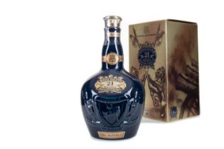 CHIVAS ROYAL SALUTE 21 YEAR OLD SAPPHIRE DECANTER