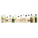 18 ASSORTED SINGLE MALT MINIATURES - INCLUDING BALVENIE 15 YEAR OLD SINGLE BARREL