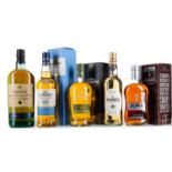 5 ASSORTED SINGLE MALT WHISKIES - INCLUDING TOMATIN 12 YEAR OLD