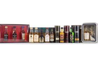 4 WHISKY MINIATURE SETS - INCLUDING THE MORRISON COLLECTION