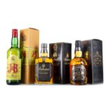 BALLANTINE'S 12 YEAR OLD GOLD SEAL 75CL, CHIVAS REGAL 12 YEAR OLD AND J&B RARE 75CL