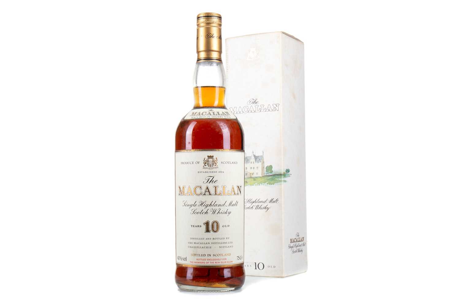 MACALLAN 10 YEAR OLD FOR MEMBERS OF THE NEW CLUB ELGIN 75CL