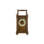 A LATE VICTORIAN CARRIAGE CLOCK