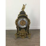 A LARGE 19TH CENTURY BOULLE WORK EIGHT DAY CLOCK