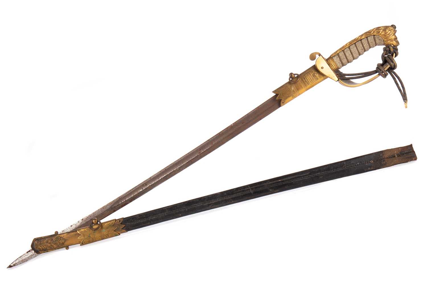A VICTORIAN NAVAL OFFICER'S DRESS SWORD - Image 3 of 15