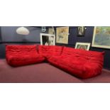 A LIGNE ROSET THREE-PIECE CORNER SOFA