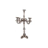 A GERMAN SILVER CANDLESTICK/CANDELABRUM BASE