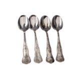 A PART SET OF SILVER CUTLERY