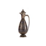 AN AESTHETIC PERIOD VICTORIAN PARCEL GILT SILVER EWER