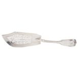 A VICTORIAN SILVER FISH SLICE