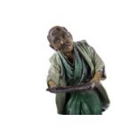 A JAPANESE COLD-PAINTED BRONZE FIGURE BY GENRYUSAI SEIYA