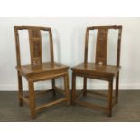 A RARE SET OF TEN LATE 19TH/EARLY 20TH CENTURY CHINESE ELM DINING CHAIRS